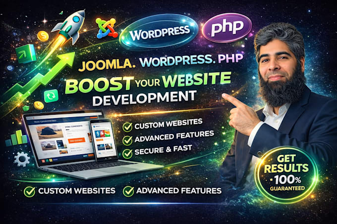 develop your business website in joomla and fix errors in php website