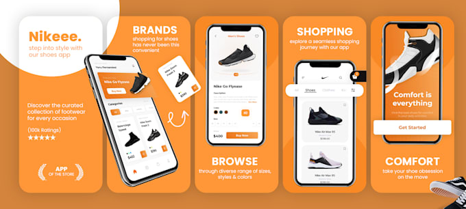 design amazing app screenshots for ios or android