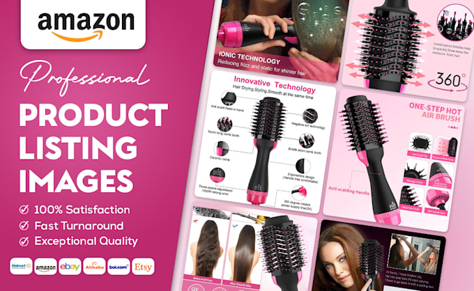 do amazon product editing and lifestyle infographics