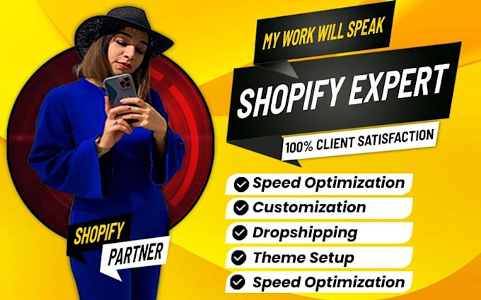 setup profitable shopify website or shopify store design