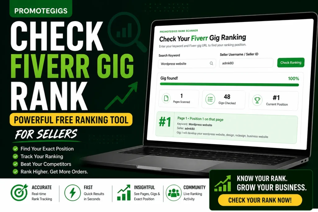 Check Fiverr Gig Rank