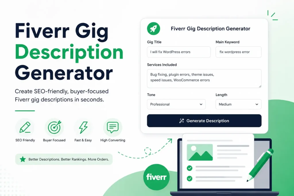 Fiverr Gig Description Generator