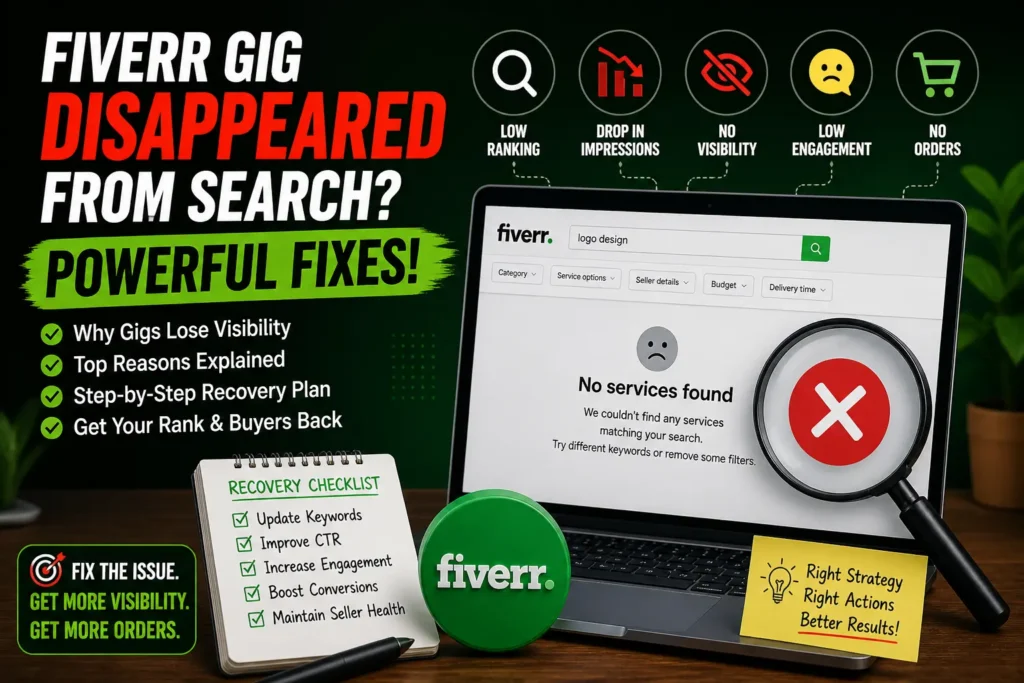 Fiverr Gig Disappeared From Search