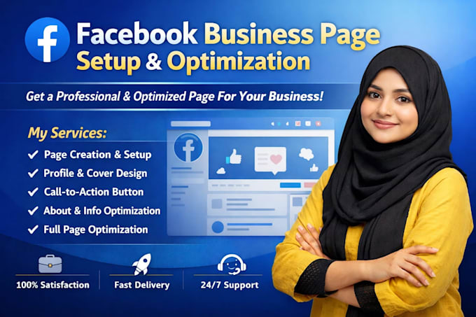 professionally setup facebook business page and optimize it for growth