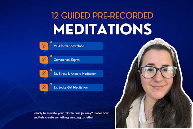 provide pre recorded guided meditations with music